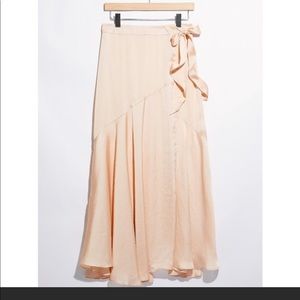 Free People Silky Wrap Skirt